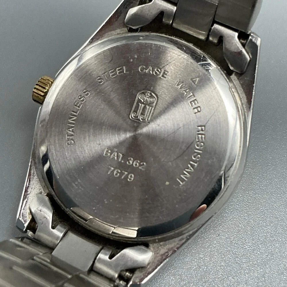 Jules Jurgensen Womens Watch 25mm Champagne Dial Date Two Tone New Battery 6